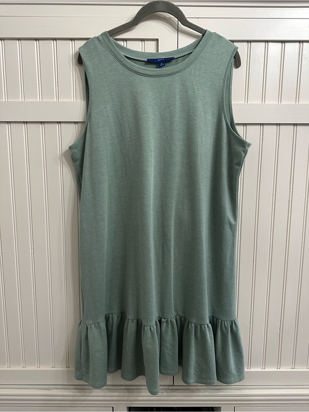Apt. 9 Mint Green Sleeveless Ruffle-Hem Dress